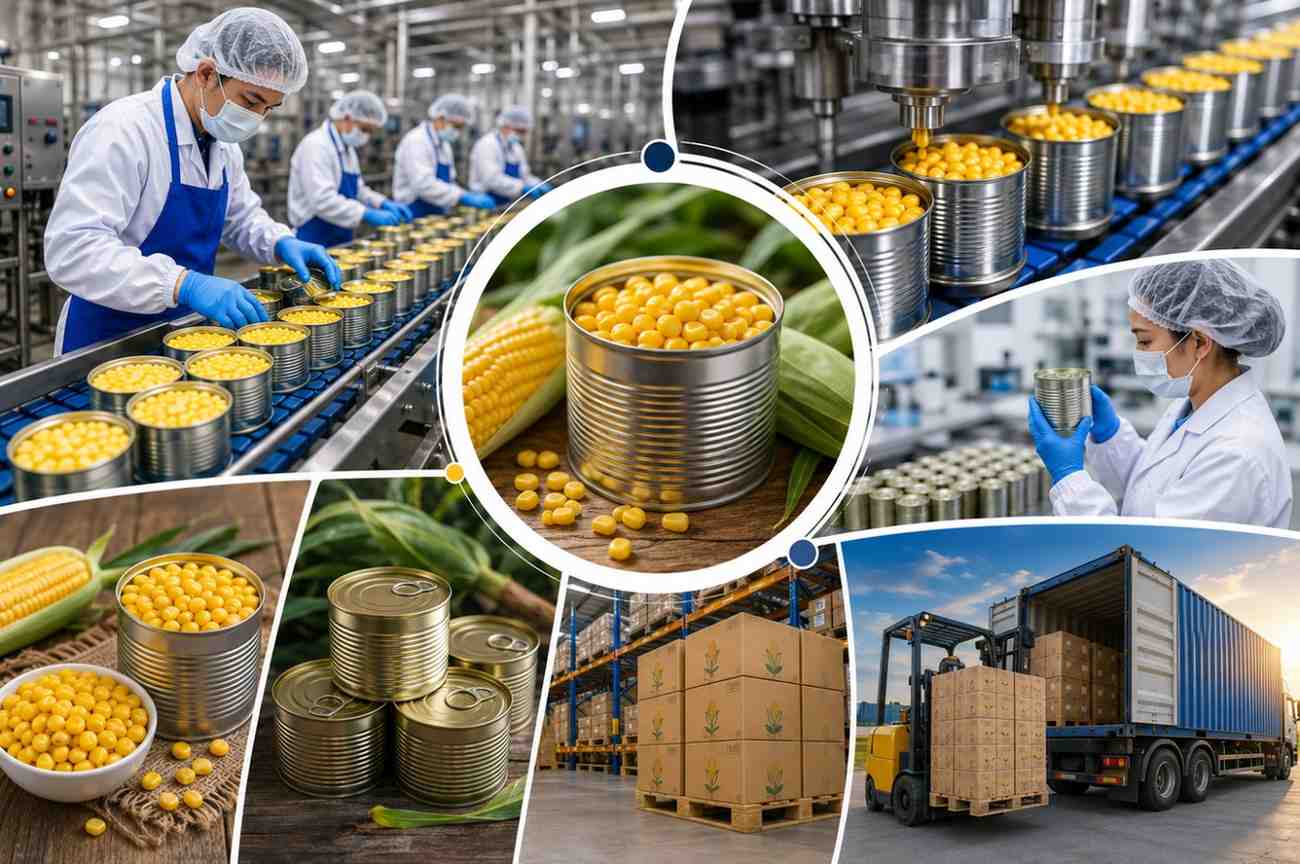 Canned Corn Manufacturer for Global Food Businesses