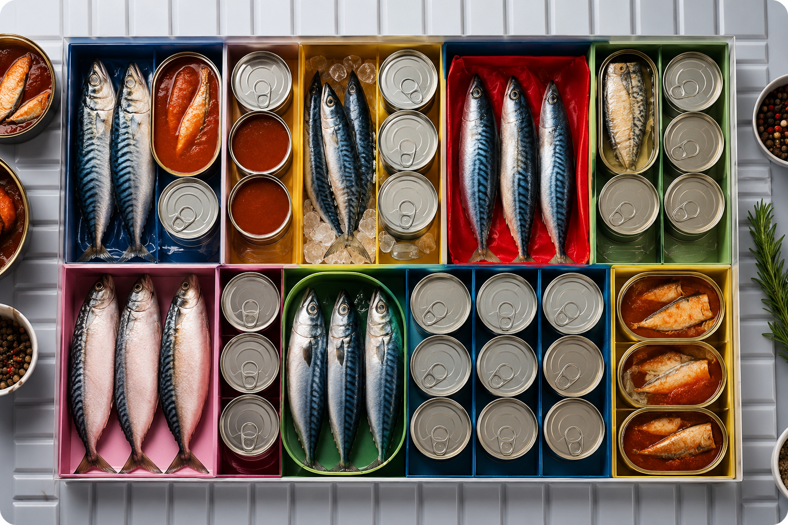 Canned Mackerel Product Range